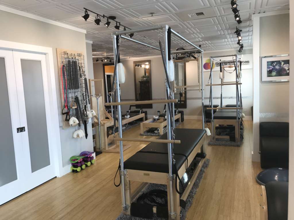 Modern pilates equipment at Studio 26 Pilates in Edmonds, Washington.